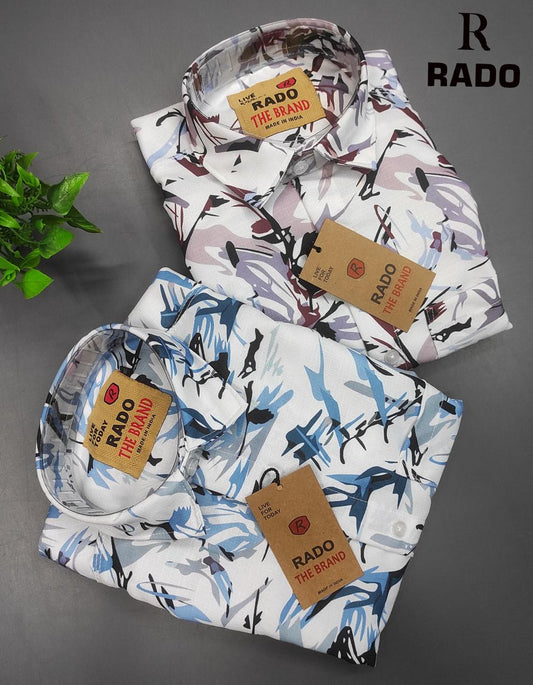 (Combo of 3) RedDot Korian Linen Double Shoulder Digital Printed Shirt Rs. 970