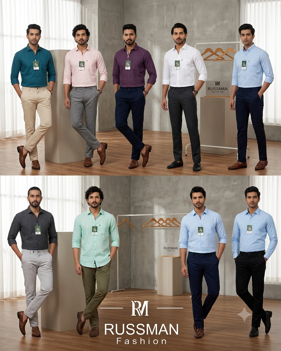 (Combo of 3) Viscose Premium RM Pure Cotton Linen Plain Shirt Rs. 1200