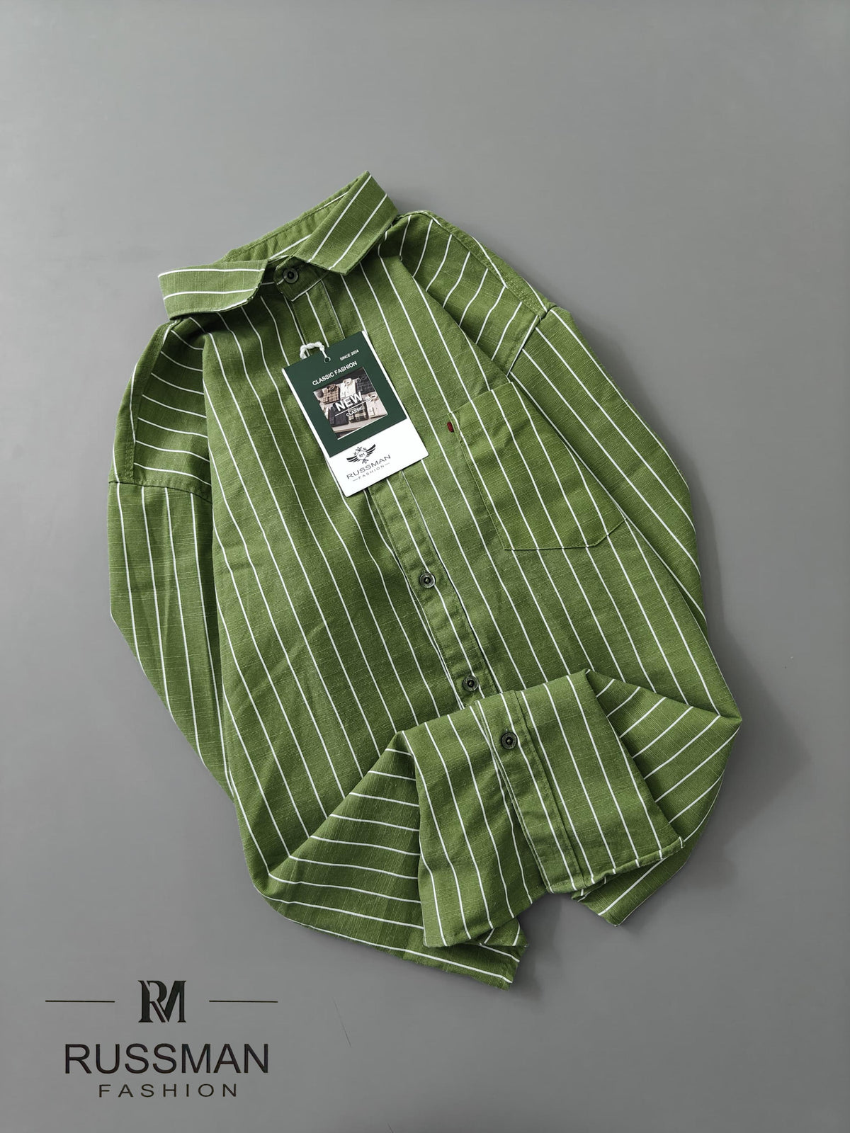 (Combo of 3) Viscose Slob Premium RM Cotton Linen Stripes Shirt Rs. 1200