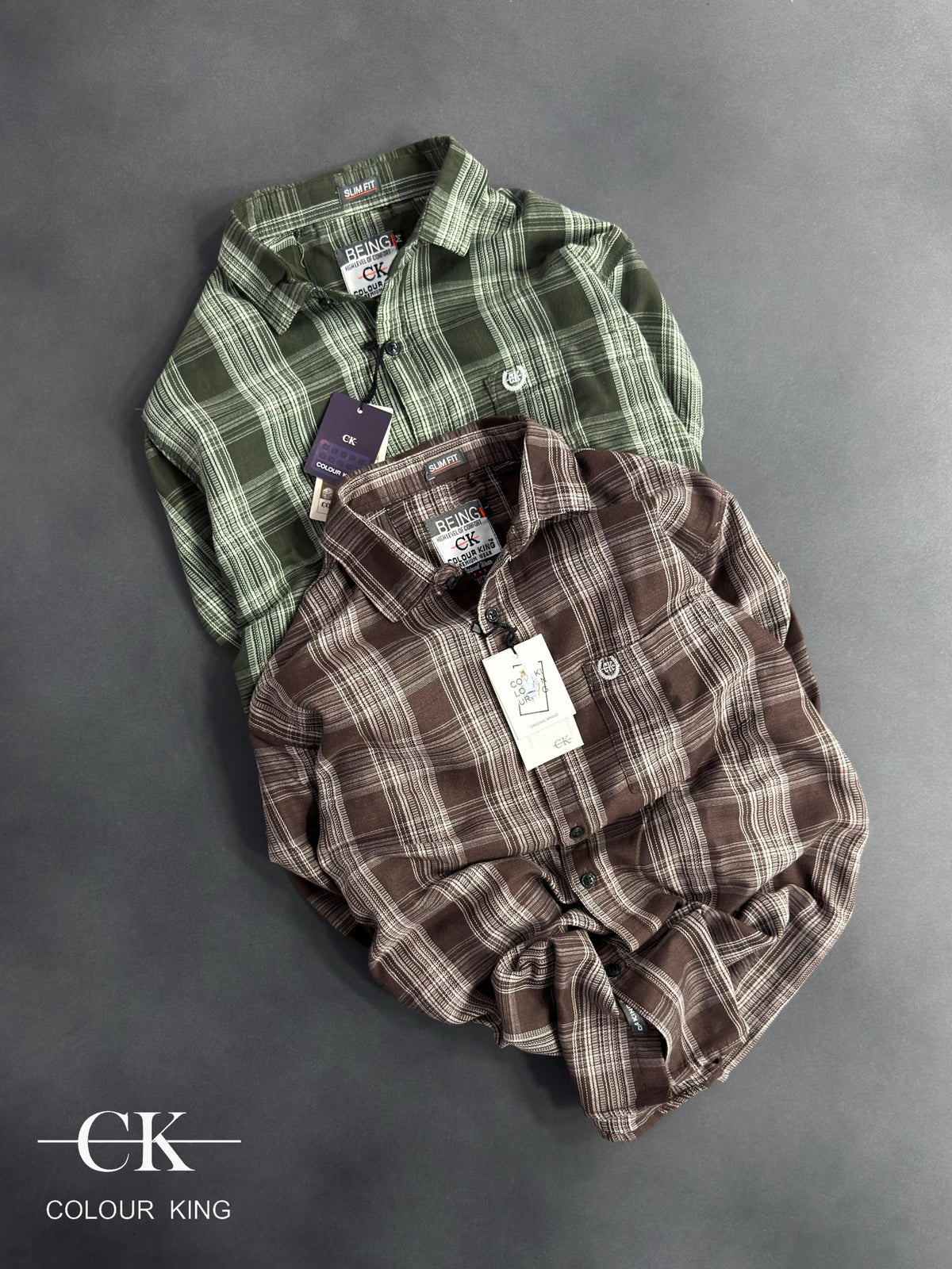 (Combo of 3) CK Mild Premium Twill Cotton Checked Shirt Rs. 1150