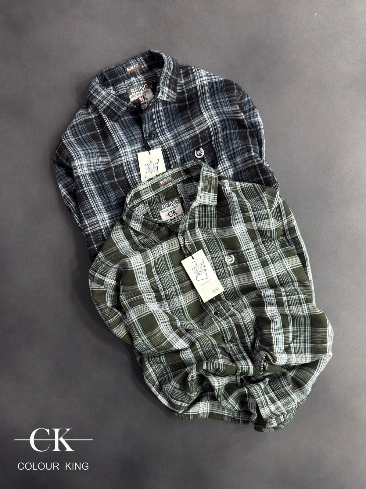 (Combo of 3) CK Mild Premium Twill Cotton Checked Shirt Rs. 1150