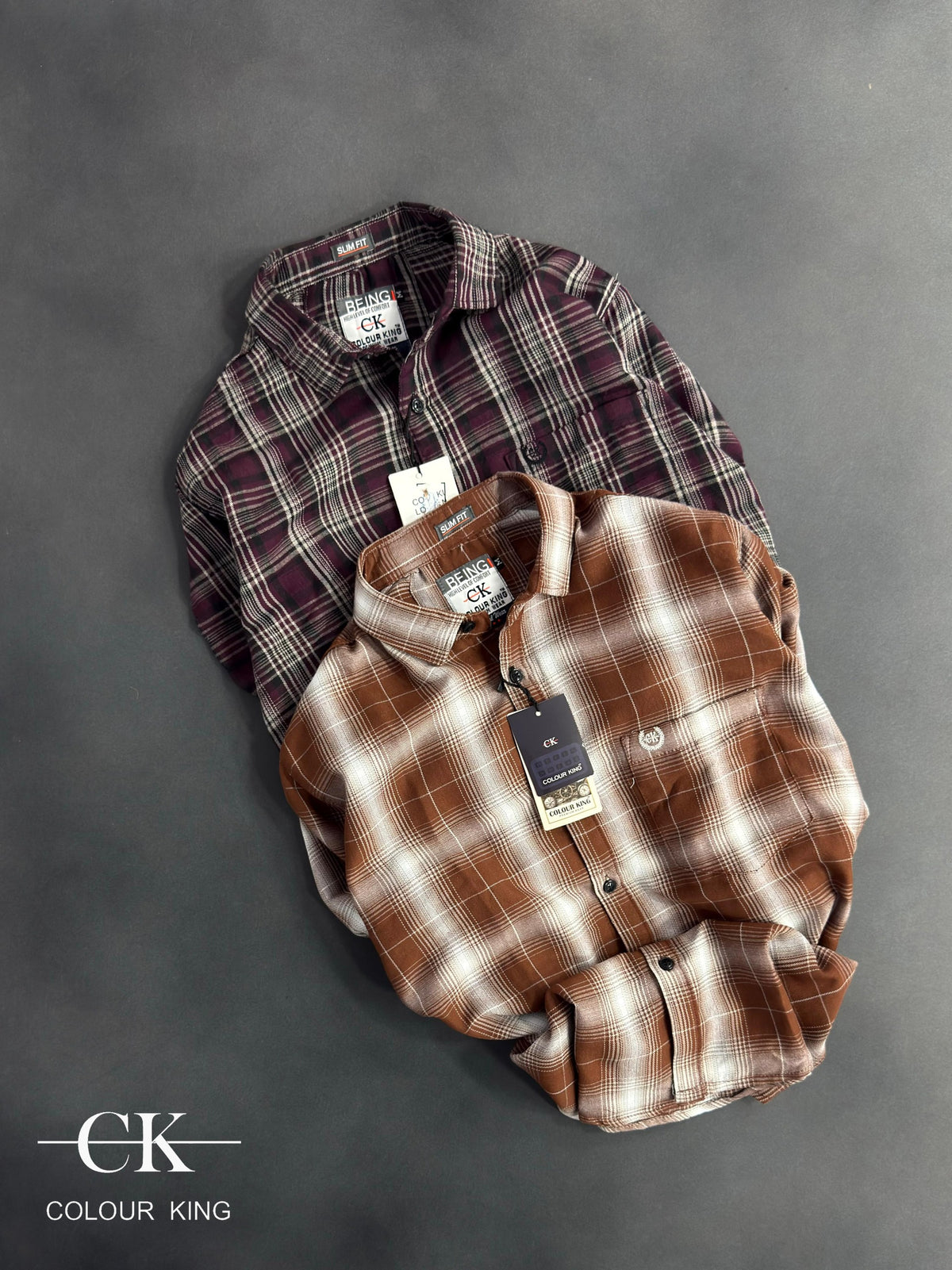 (Combo of 3) CK Mild Premium Twill Cotton Checked Shirt Rs. 1150
