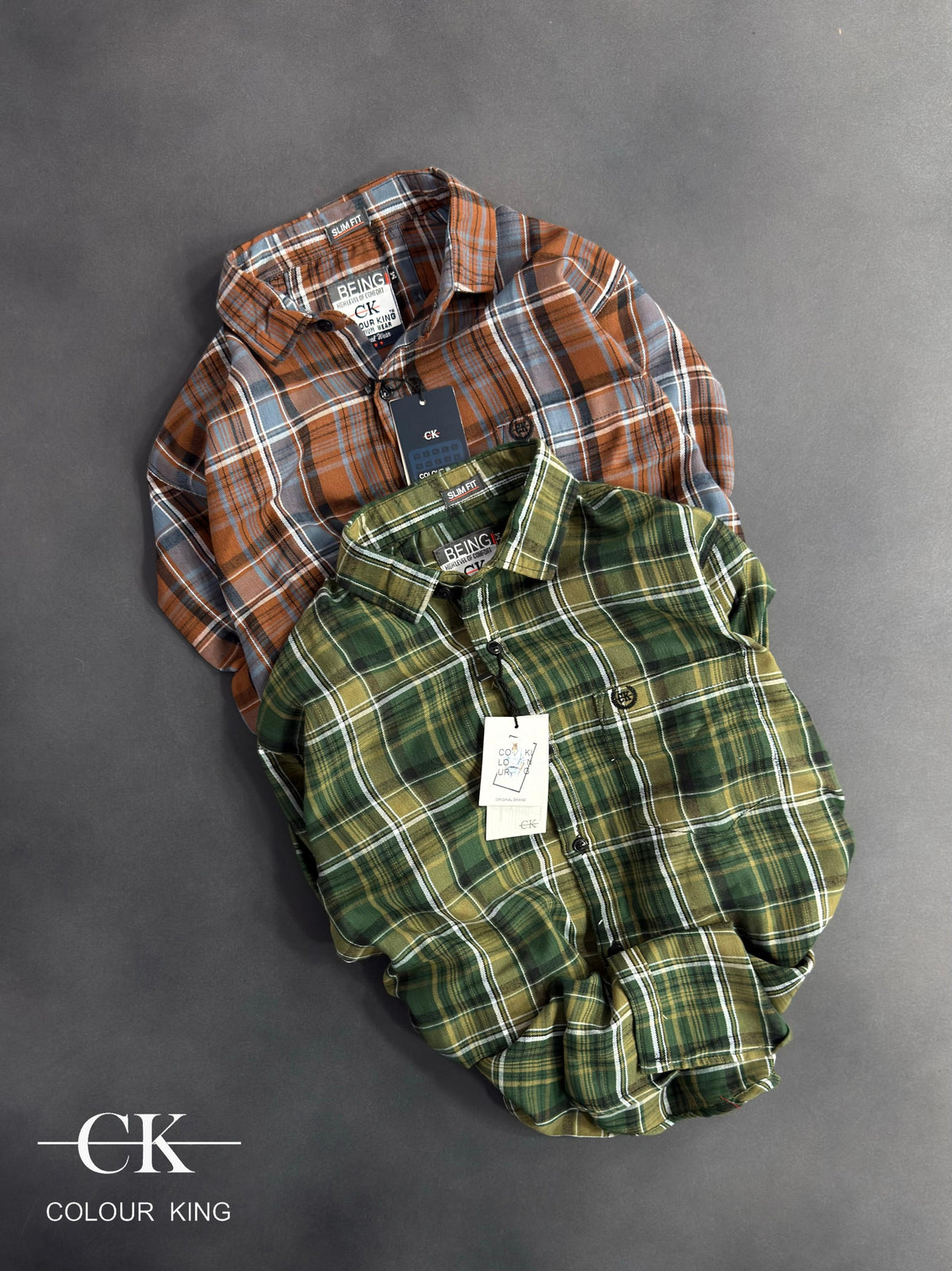 (Combo of 3) CK Mild Premium Twill Cotton Checked Shirt Rs. 1150