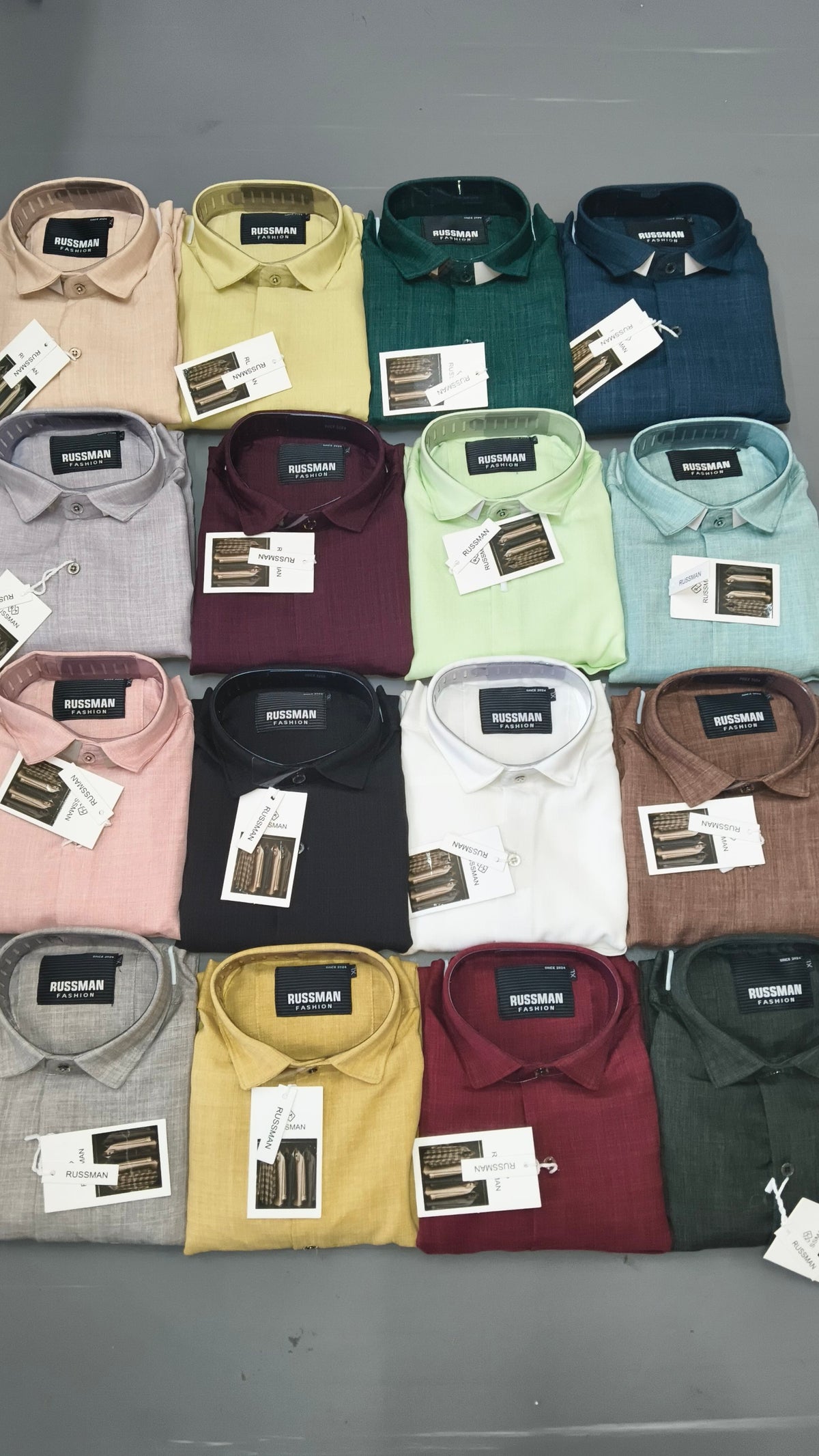 (Combo of 3) Russman&CK Linen Korean Plain Shirt Rs. 1100
