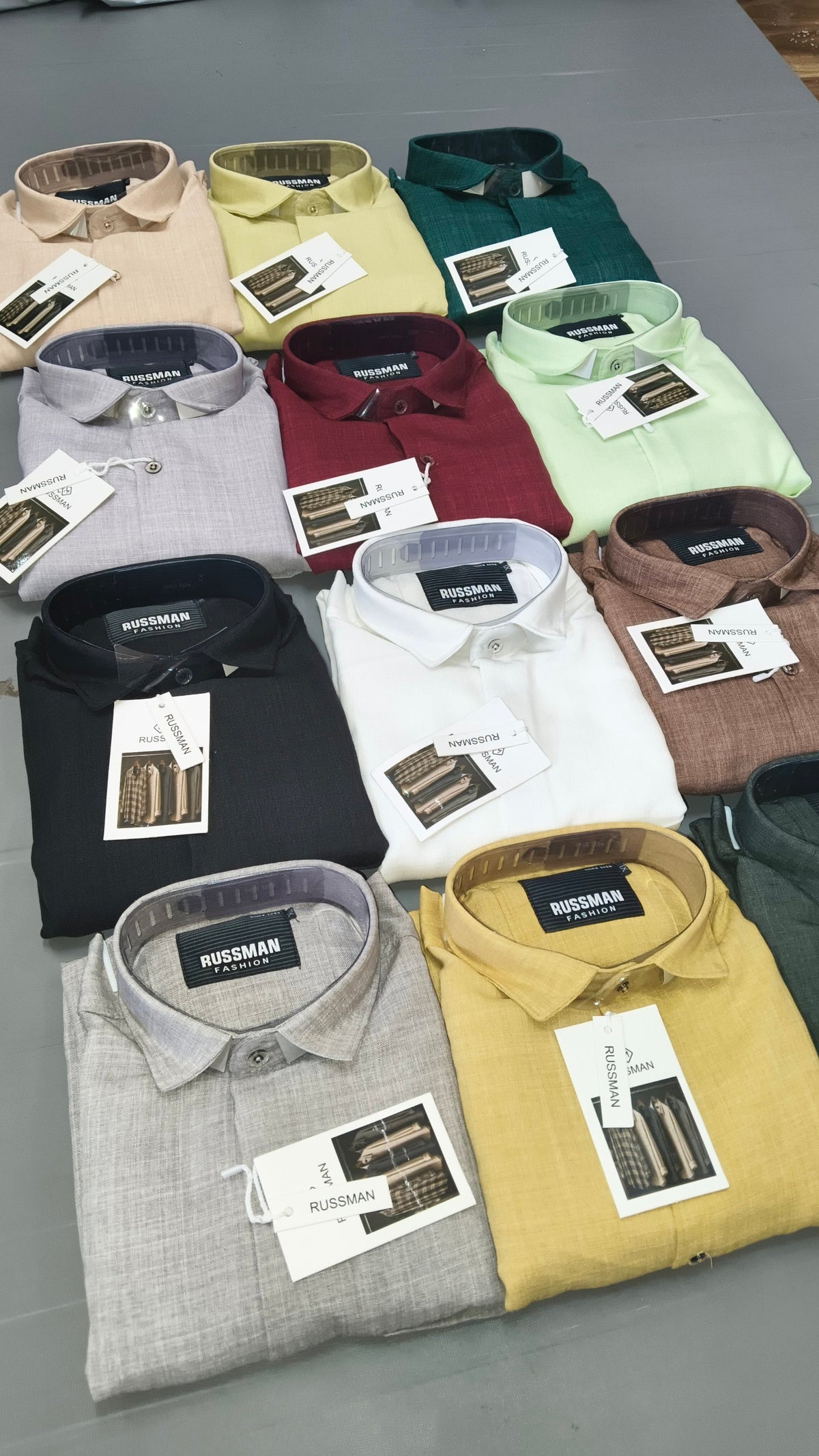 (Combo of 3) Russman&CK Linen Korean Plain Shirt Rs. 1100