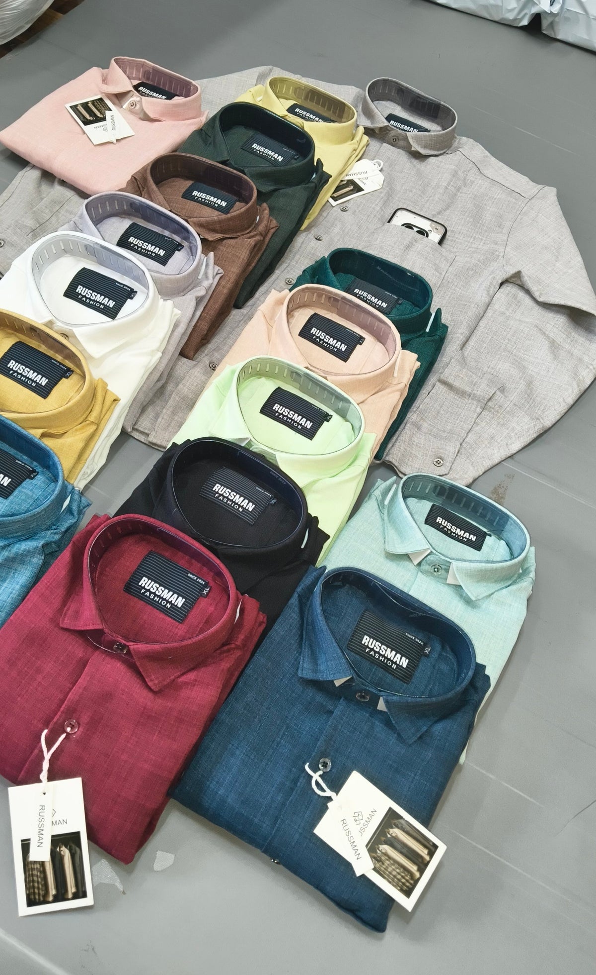 (Combo of 3) Russman&CK Linen Korean Plain Shirt Rs. 1100