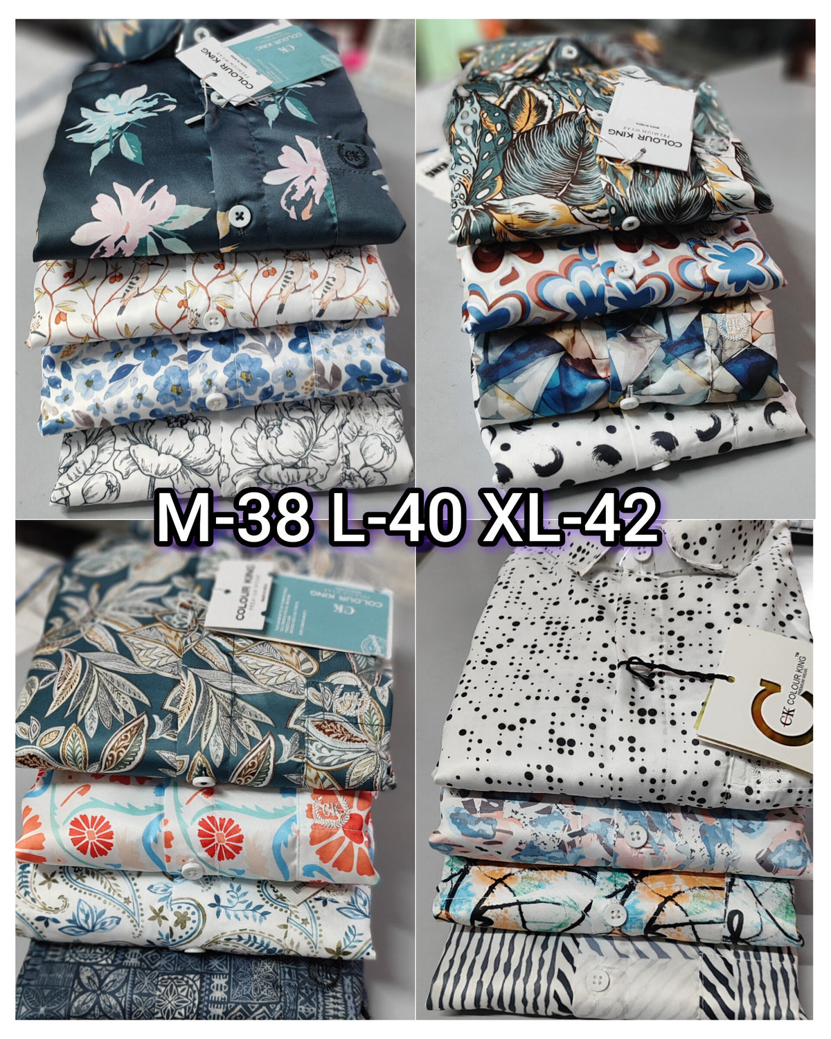 (Combo of 3)CK Import Sartin Digital Soft Printed Shirt Rs. 1050
