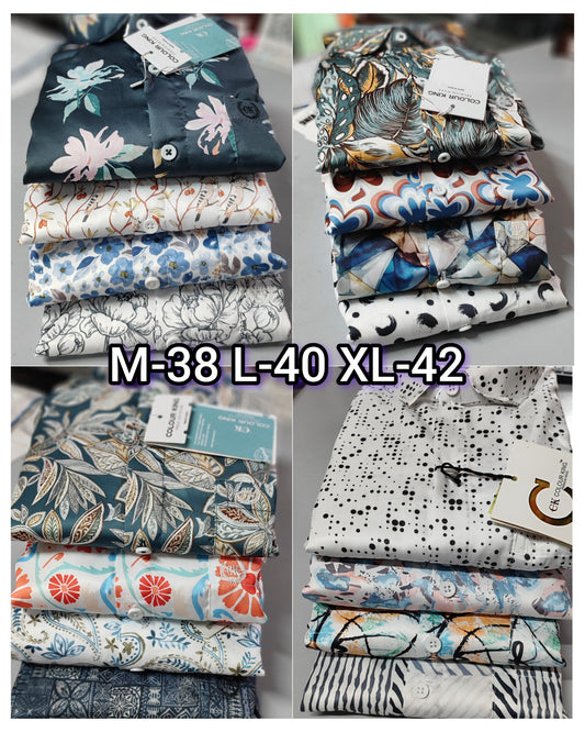 (Combo of 3)CK Import Sartin Digital Soft Printed Shirt Rs. 1050