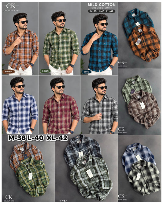 (Combo of 3) CK Mild Premium Cotton Checked Shirt Rs. 1150