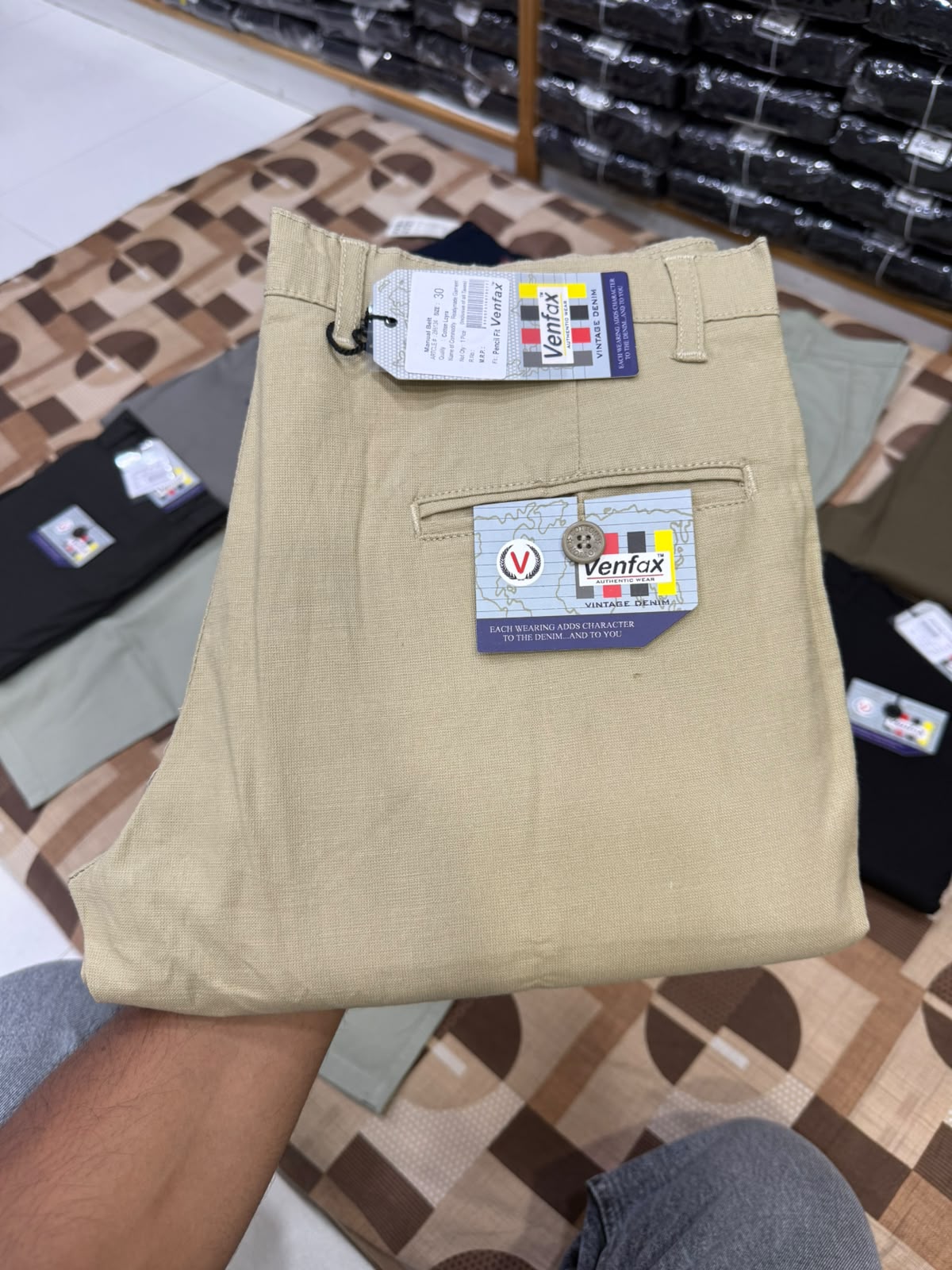 (Combo of 2) VenFax Lenin Pure Cotton Men's Regular Pant Rs. 1000