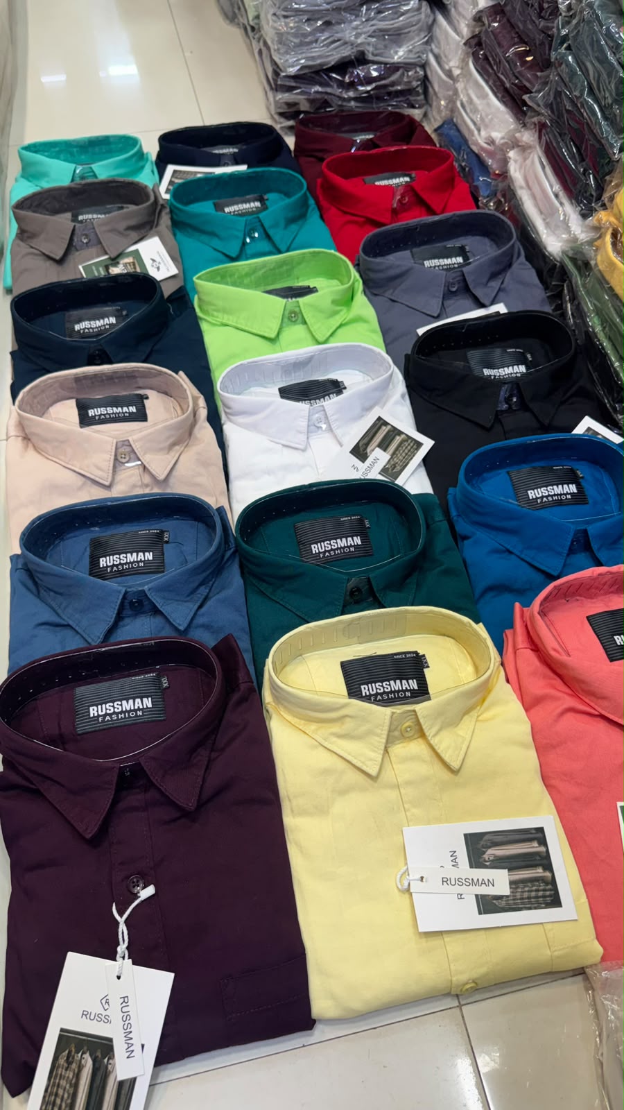 (Combo of 3)(2XL, 3XL)RussMan 100% Pure Cotton Plain Shirt Rs. 1200