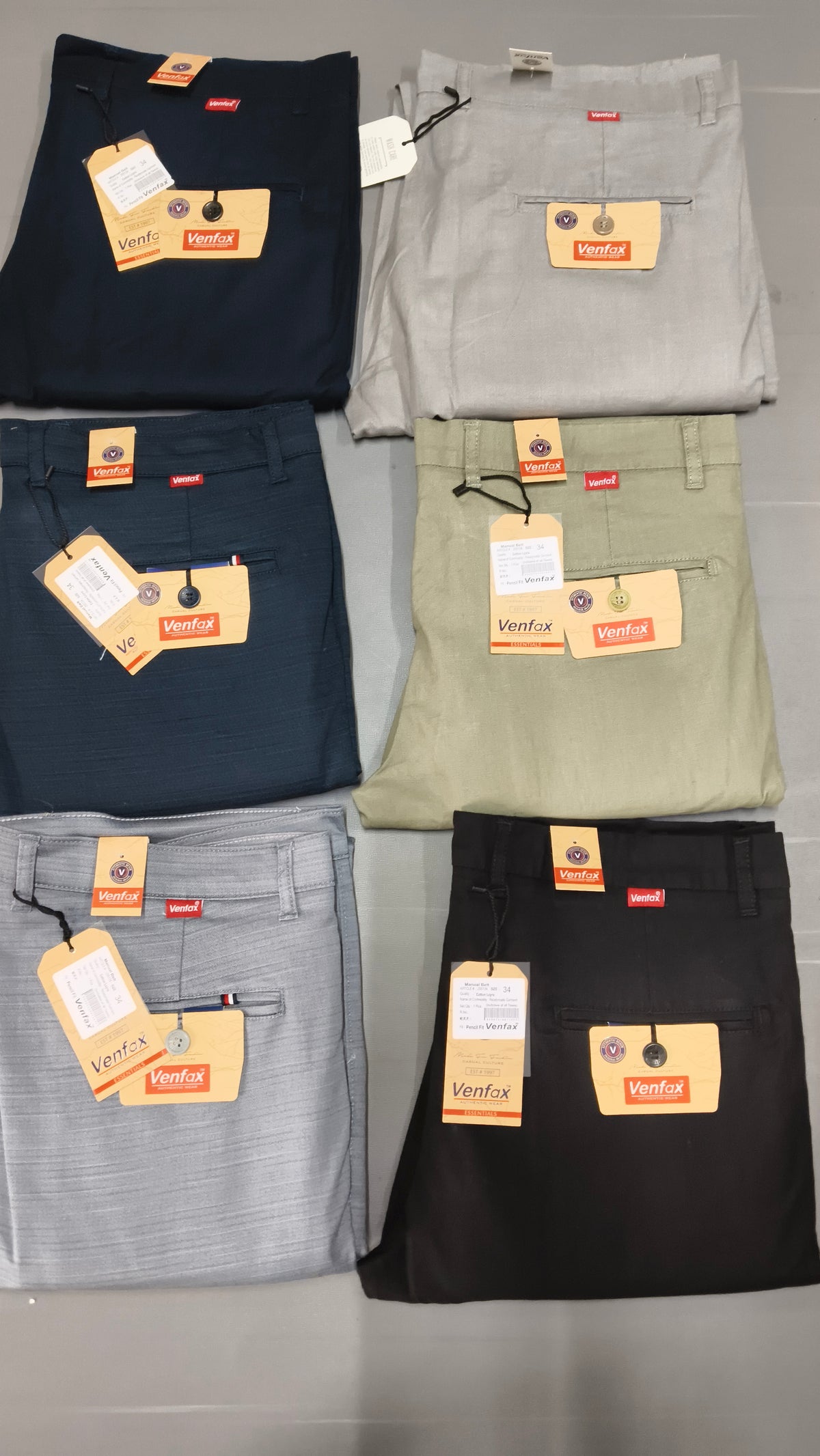 (Combo of 2) VenFax Lenin Pure Cotton Men's Regular Pant Rs. 1000